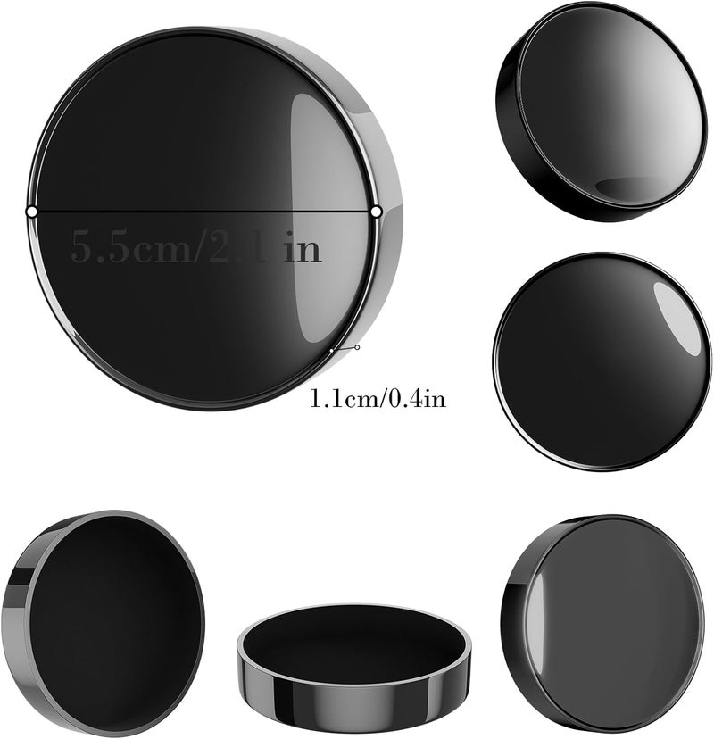 Rieibi Lens Cap for Fuji Mini Evo, Fuji Mini Accessories for Fuji Mini Evo Lens Cover with Anti-Loss Rope, PC Material Mini Evo Lens Cap with Flocking Internal - Black - Image 4
